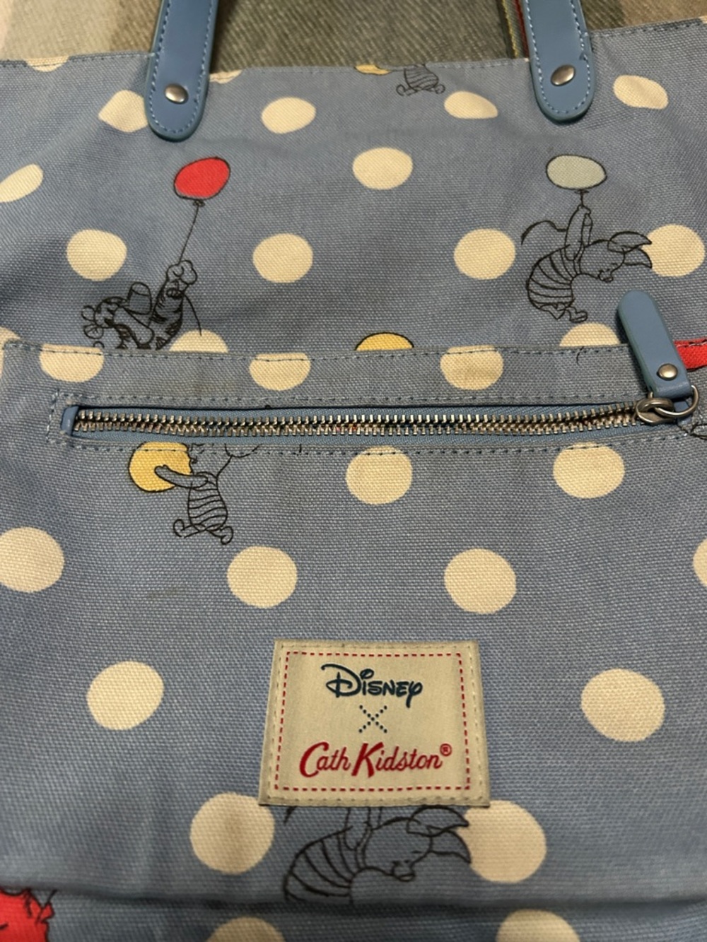 Disney X Cath Kidston Reversible Floral Winnie the Pooh Canvas Bag - Picture 8 of 9